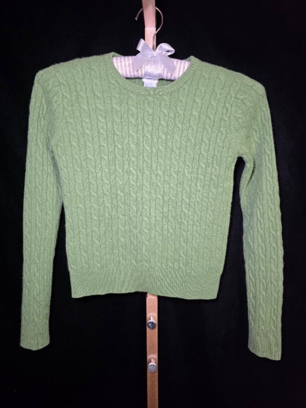 Aqua 100% Cashmere Cable Knit Sweater XS